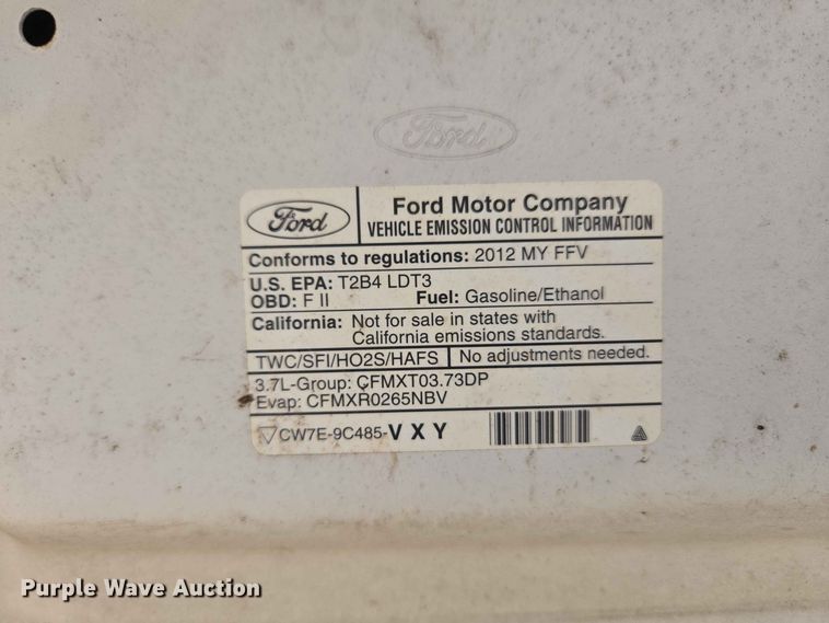 image for item EW0429 2012 Ford F150 XL pickup truck