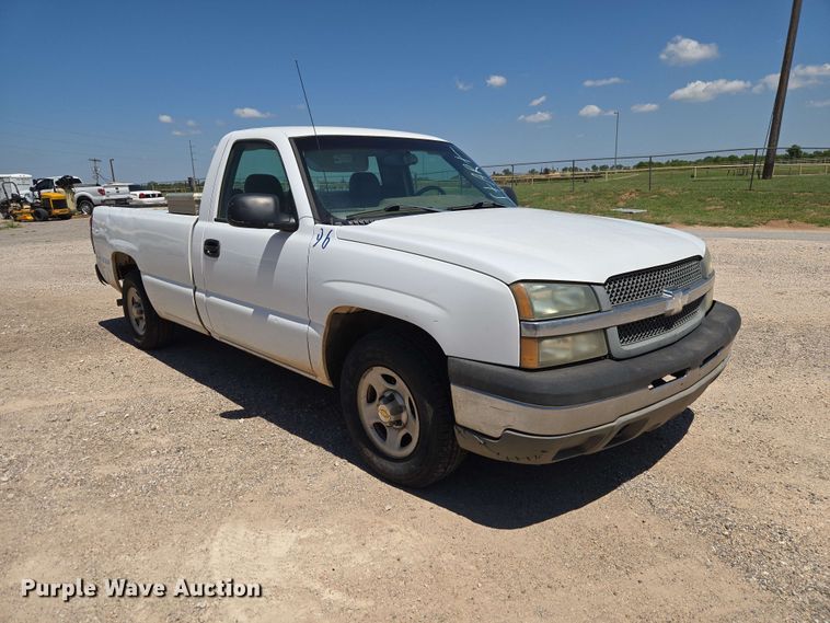 image for item EW0433 2003 Chevrolet Silverado 1500 pickup truck
