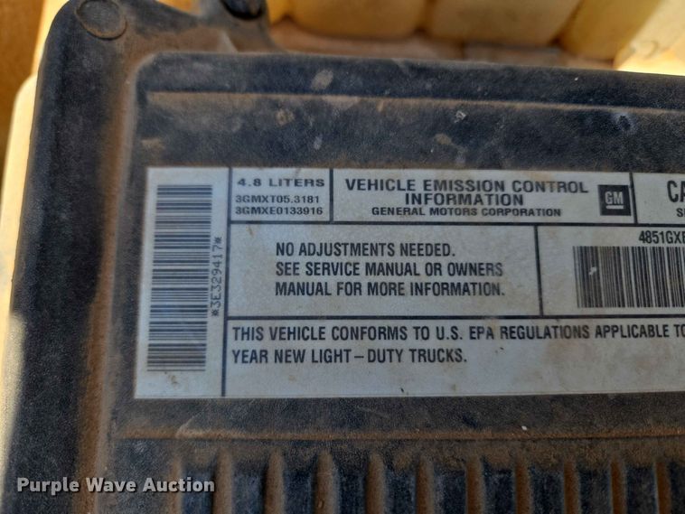 image for item EW0433 2003 Chevrolet Silverado 1500 pickup truck