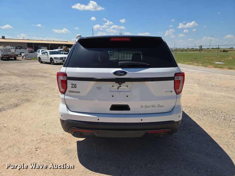 image for item EW0440 2016 Ford Explorer Police SUV