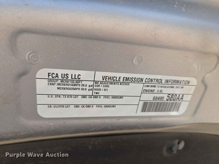 image for item EW0457 2021 RAM 1500 Bighorn Crew Cab pickup truck