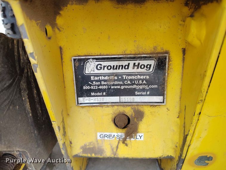 image for item EW1026 Ground Hog T-4 HS18 trencher