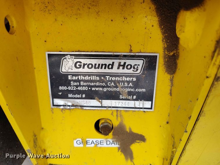image for item EW1027 Ground Hog T-4 HS18 trencher