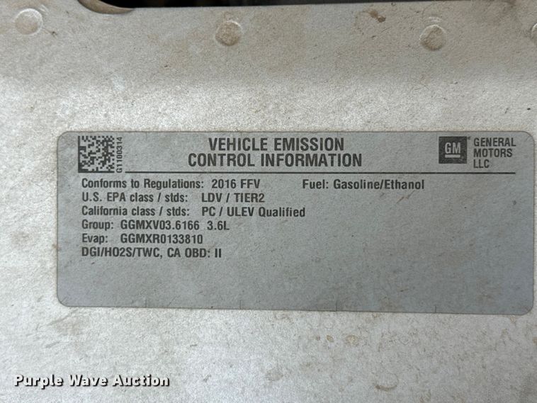image for item EW4017 2016 Chevrolet Impala 