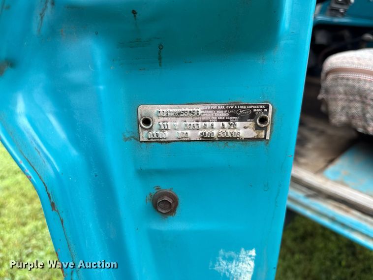 image for item EX1996 1970 Ford F250 pickup truck