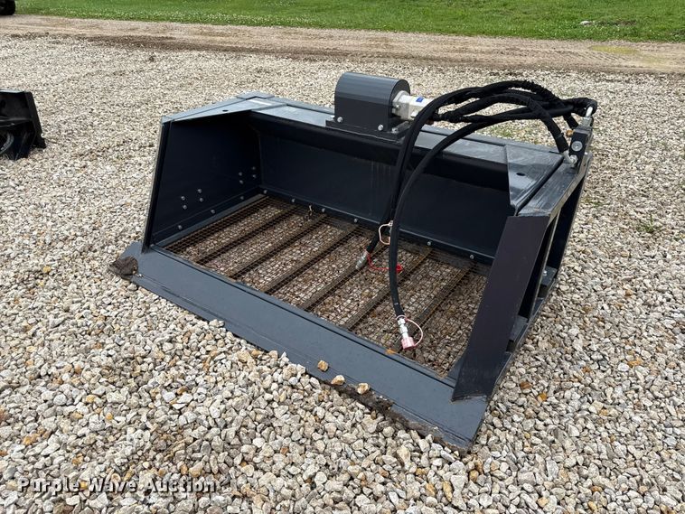 image for item EX2000 2025 LandHonor HSB-12-72W skid steer screening bucket