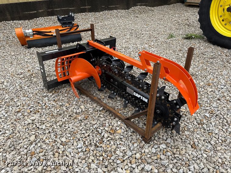 image for item EX2010 2025 Captok D39 skid steer trencher