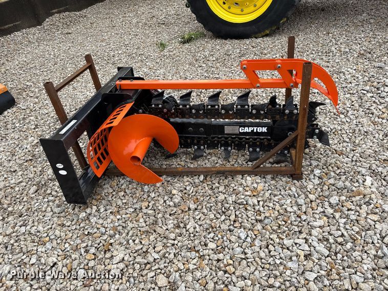 image for item EX2010 2025 Captok D39 skid steer trencher