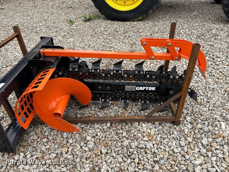 image for item EX2010 2025 Captok D39 skid steer trencher