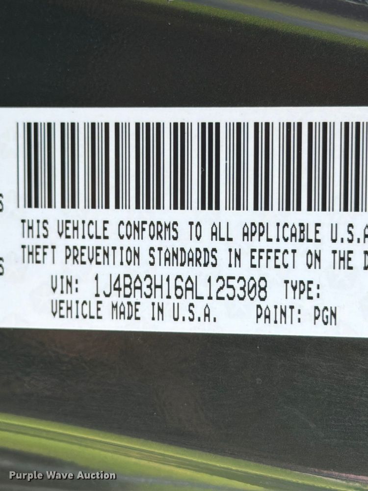 image for item EX4022 2010 Jeep Wrangler Unlimited SUV