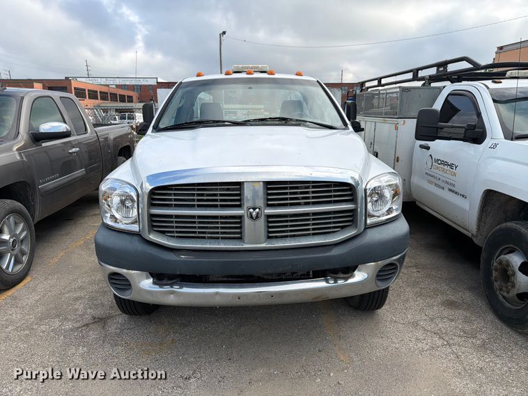 image for item EX4545 2007 Dodge Ram 3500 utility bed pickup truck