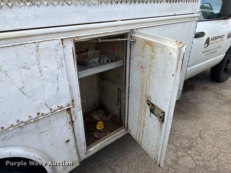 image for item EX4545 2007 Dodge Ram 3500 utility bed pickup truck