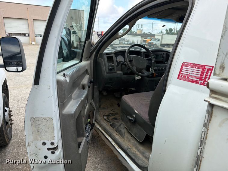 image for item EX4545 2007 Dodge Ram 3500 utility bed pickup truck
