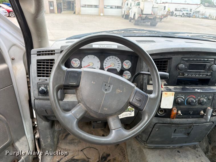 image for item EX4545 2007 Dodge Ram 3500 utility bed pickup truck
