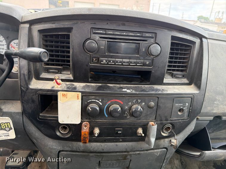 image for item EX4545 2007 Dodge Ram 3500 utility bed pickup truck
