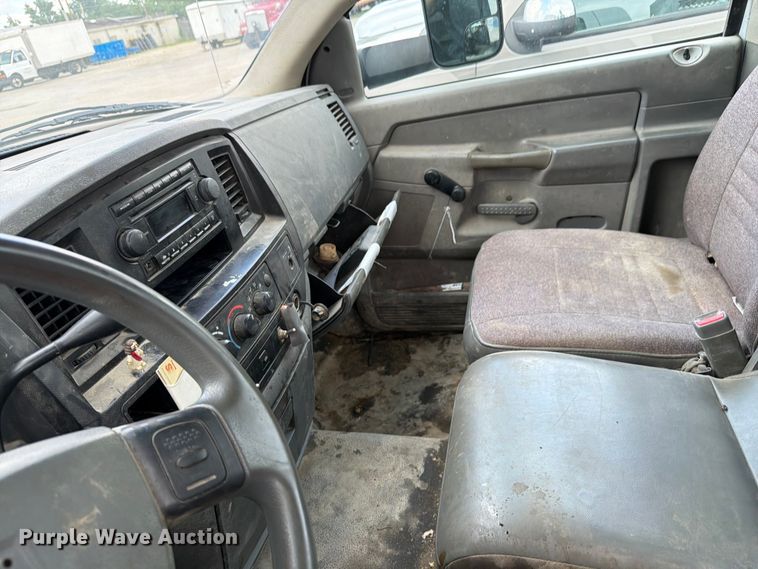 image for item EX4545 2007 Dodge Ram 3500 utility bed pickup truck