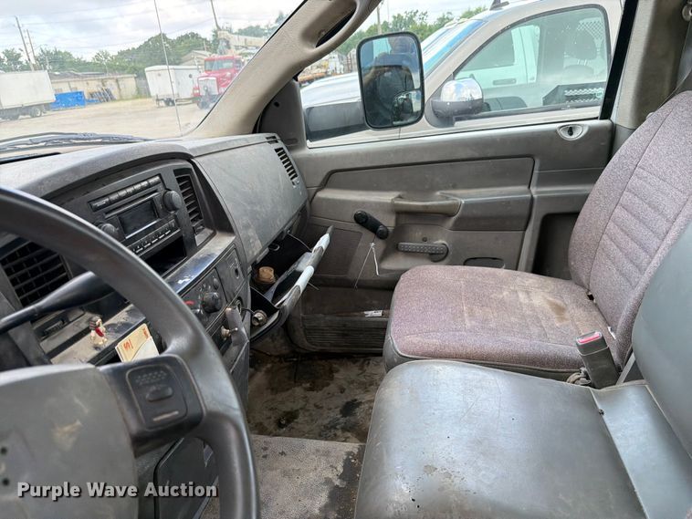 image for item EX4545 2007 Dodge Ram 3500 utility bed pickup truck