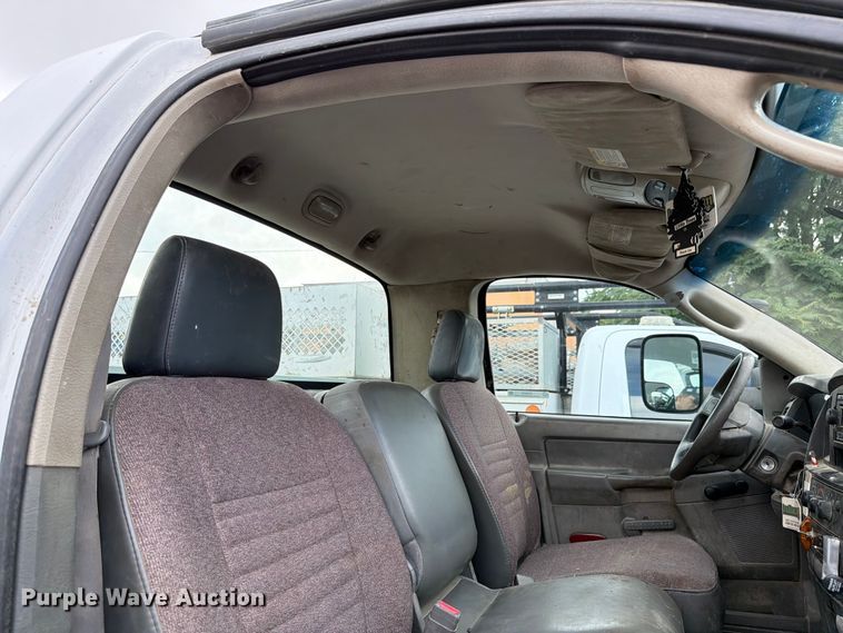 image for item EX4545 2007 Dodge Ram 3500 utility bed pickup truck