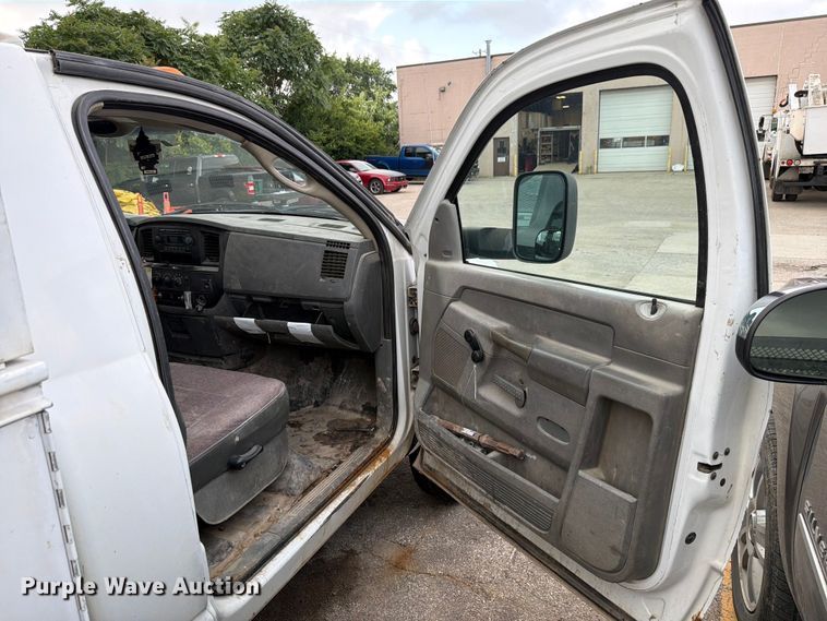 image for item EX4545 2007 Dodge Ram 3500 utility bed pickup truck