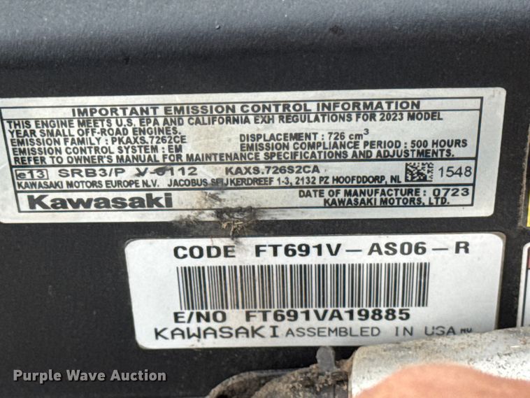 image for item FB5735 2023 Bobcat ZT3000 ZTR lawn mower