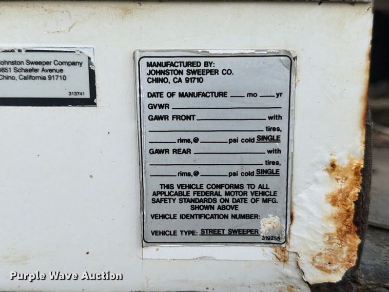 image for item FB8191 Johnston 4000 street sweeper