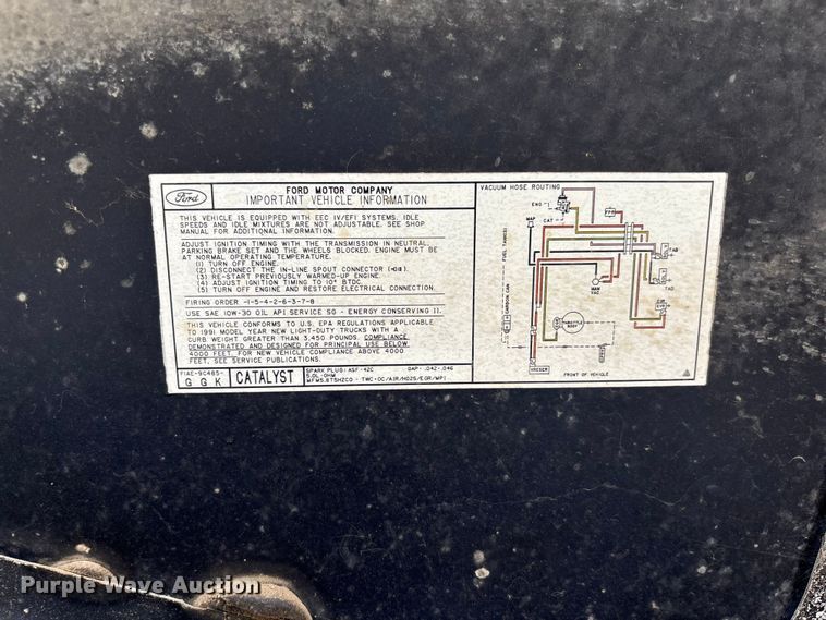 image for item FC1763 1991 Ford F150 Ext. Cab pickup truck