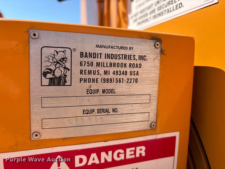 image for item FC2493 2005 Bandit 150 wood chipper