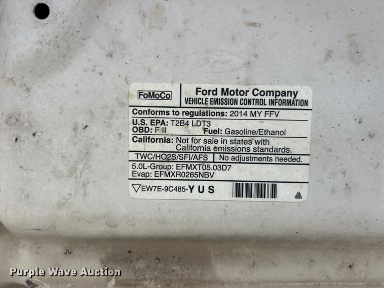 image for item FC2833 2014 Ford F150 XLT Crew Cab pickup truck