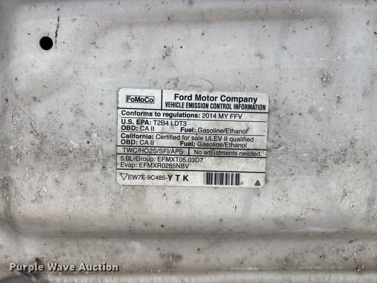 image for item FG0485 2014 Ford F150 pickup truck