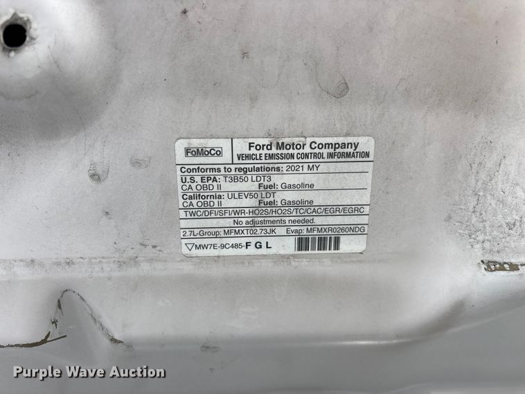 image for item FG0486 2021 Ford F150 Crew Cab pickup truck