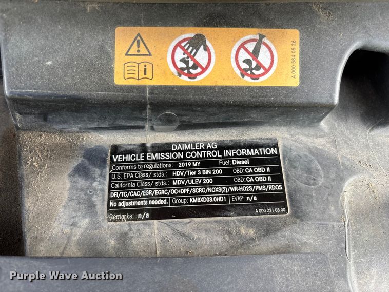 image for item FG0496 2019 Freightliner Sprinter 2500 van