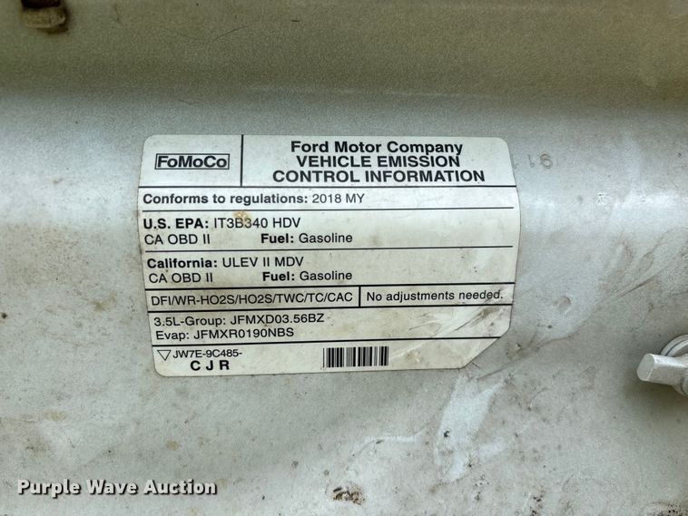 image for item FG0499 2018 Ford Transit 250 van