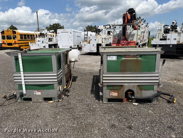 image for item FI0251 (2) Ace Roto-Mold skid mounted poly tanks
