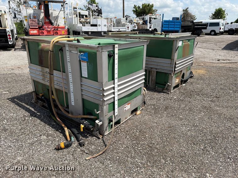 image for item FI0251 (2) Ace Roto-Mold skid mounted poly tanks