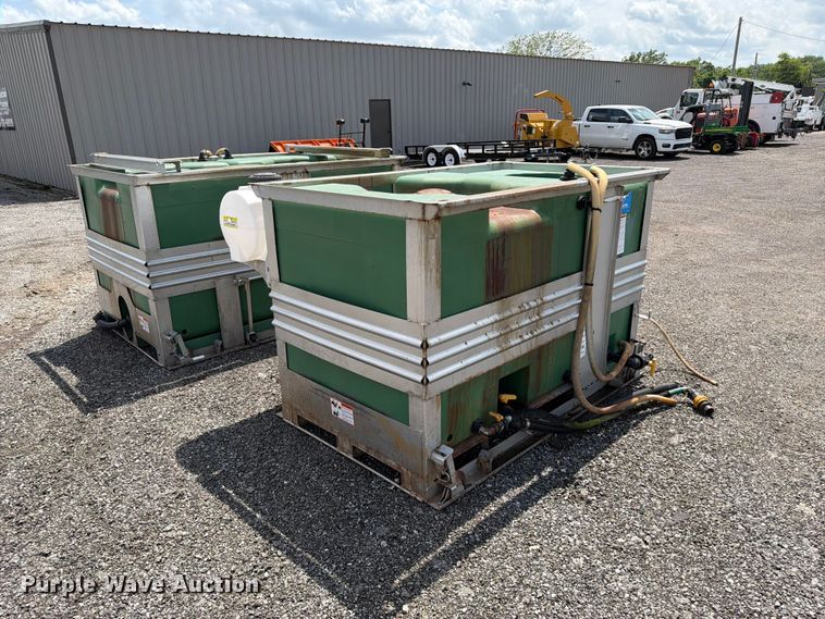 image for item FI0251 (2) Ace Roto-Mold skid mounted poly tanks