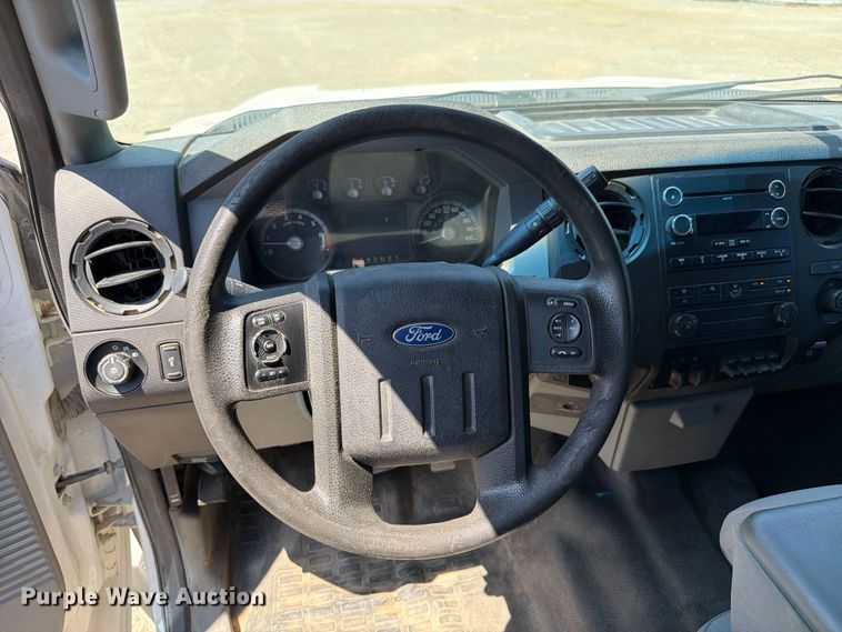 image for item FI0274 2016 Ford F350 Super Duty Ext. Cab flatbed pickup truck