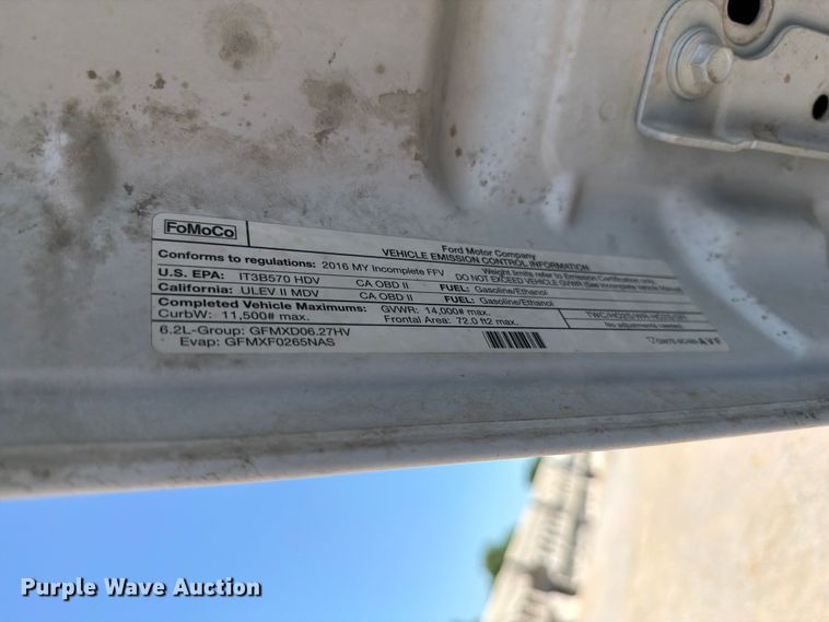 image for item FI0274 2016 Ford F350 Super Duty Ext. Cab flatbed pickup truck