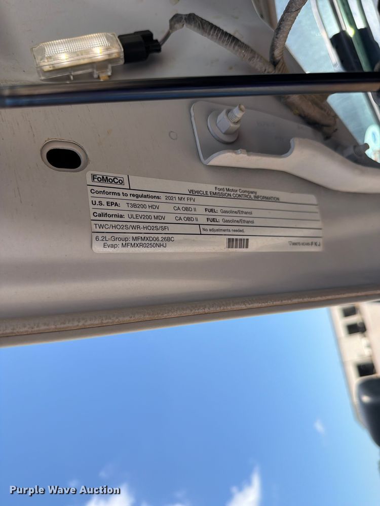 image for item FI0277 2021 Ford F250 Super Duty Ext. Cab pickup truck
