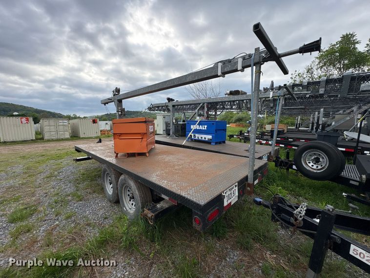 image for item FK2039 2012 Millertime 6X16 BU flatbed trailer