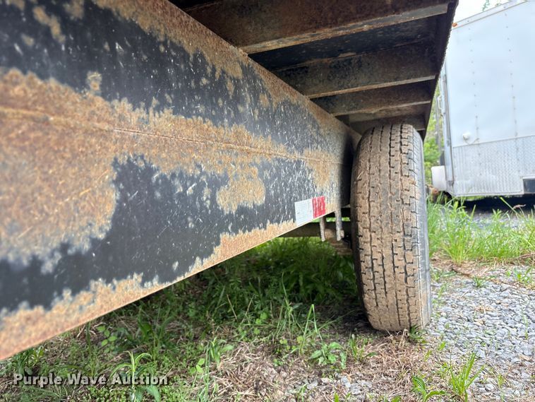 image for item FK2039 2012 Millertime 6X16 BU flatbed trailer