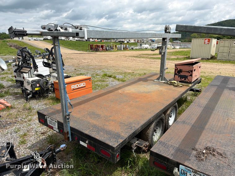 image for item FK2039 2012 Millertime 6X16 BU flatbed trailer