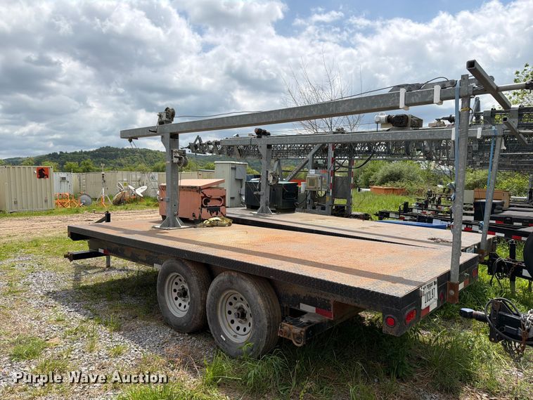image for item FK2039 2012 Millertime 6X16 BU flatbed trailer