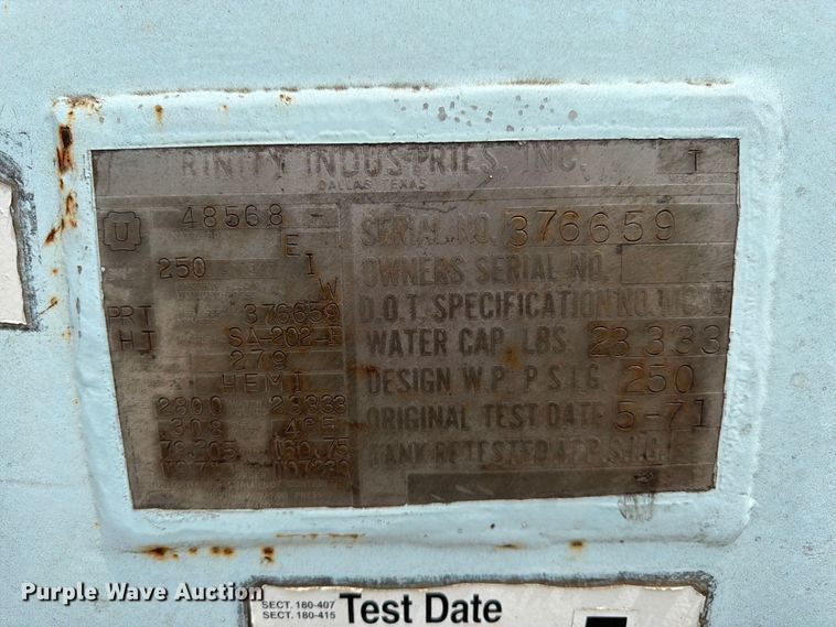 image for item FK3061 Trinity Industries, Inc. propane tank