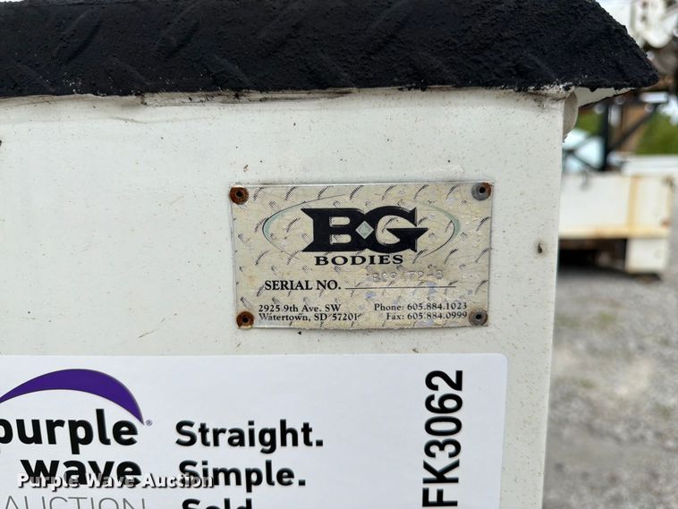 image for item FK3062 B&G Bodies digger derrick truck bed
