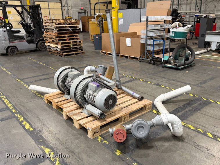 image for item FK3077 (2) Republic Blower System HRB1102 vacuum pumps
