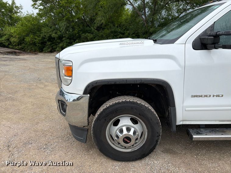 image for item FK3096 2017 GMC Sierra 3500HD Ext. Cab flatbed pickup truck
