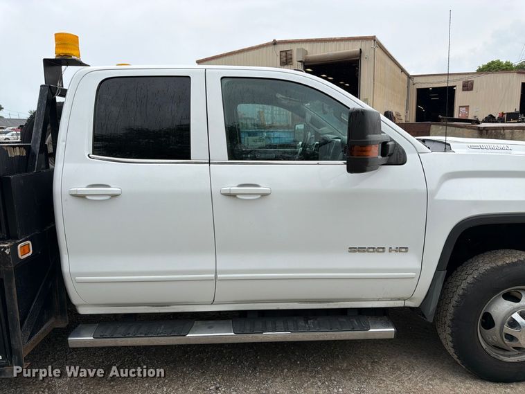 image for item FK3096 2017 GMC Sierra 3500HD Ext. Cab flatbed pickup truck