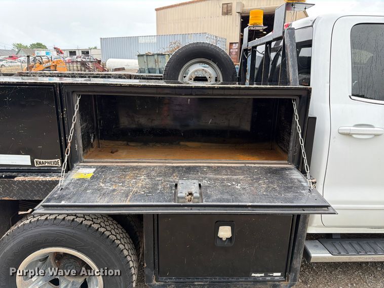 image for item FK3096 2017 GMC Sierra 3500HD Ext. Cab flatbed pickup truck