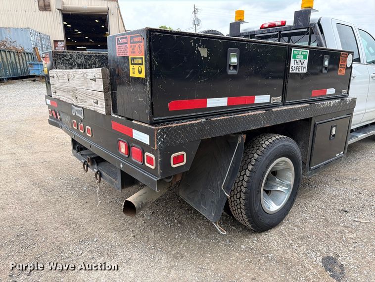 image for item FK3096 2017 GMC Sierra 3500HD Ext. Cab flatbed pickup truck