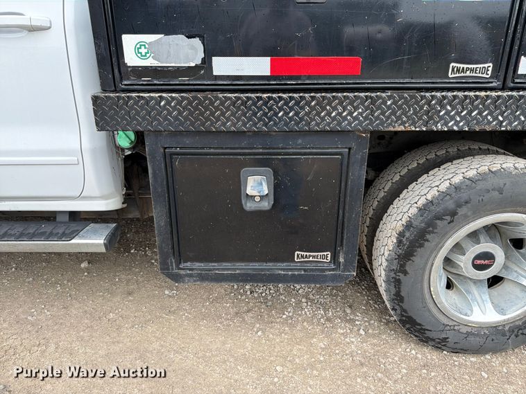 image for item FK3096 2017 GMC Sierra 3500HD Ext. Cab flatbed pickup truck